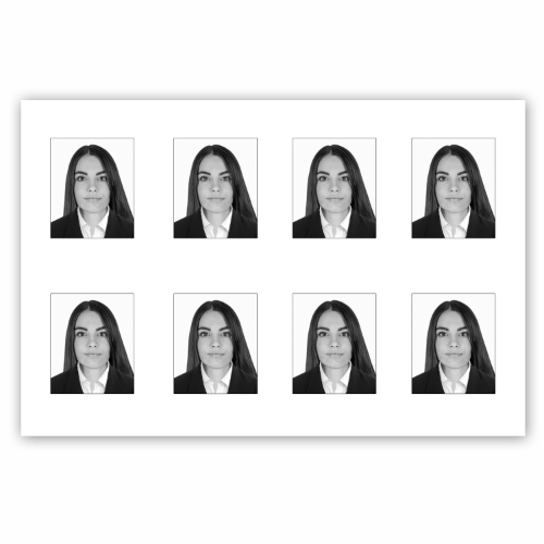 Foto T/Infantil blanco y negro (6 pzas)