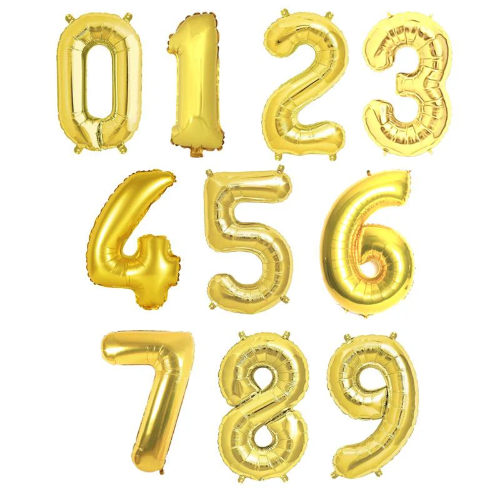 Globos de numero 32"