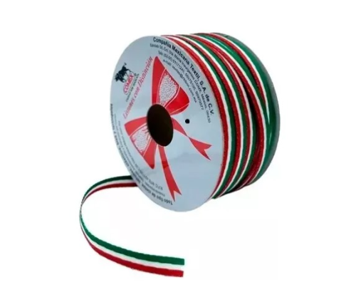 Liston tricolor 0.6cm de Ancho