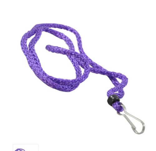 Cordones para gafete morado
