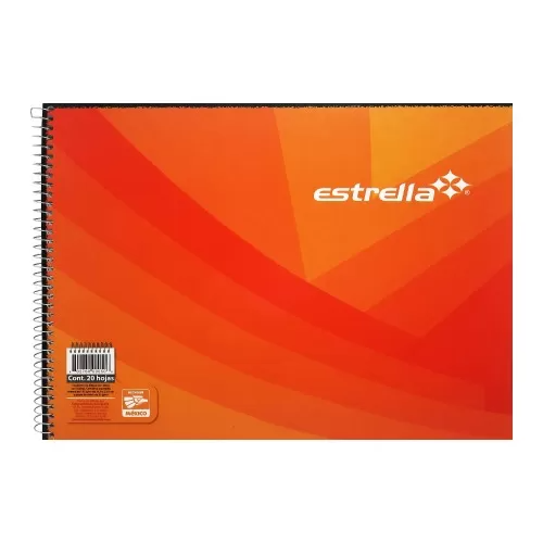 Cuaderno De Dibujo Marquilla Estrella De 20 Hojas