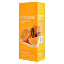 VITAMINA C 500MG X 10 TABLETAS  NARANJA LA SANTE
