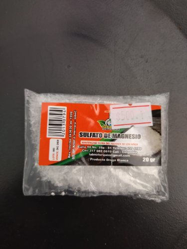 SULFATO DE MAGNESIO 2O GR NATURQUIM