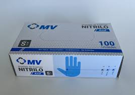 GUANTES TALLA S  DE NITRILO MV