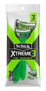 MAQUINA DE AFEITAR  SCHICK PIEL SENSIBLE VERDE