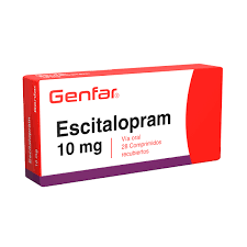 ESCITALOPRAM 10 MG CAJA X 28 TAB GENFAR