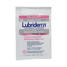 CREMA LUBRIDERM SOBRE  X 25 ML ROSADA  PREVENCION FPS 307702031571438