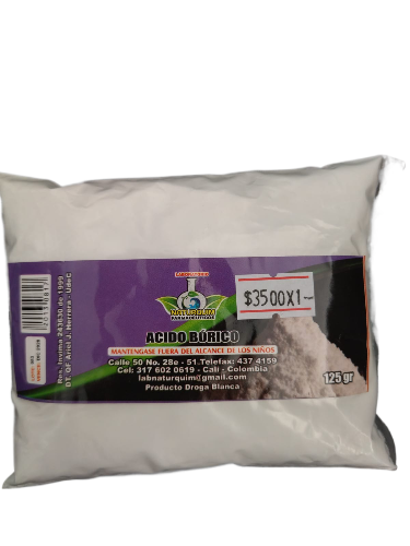 ACIDO BORICO BOLSA X 125 MG NATURQUIM