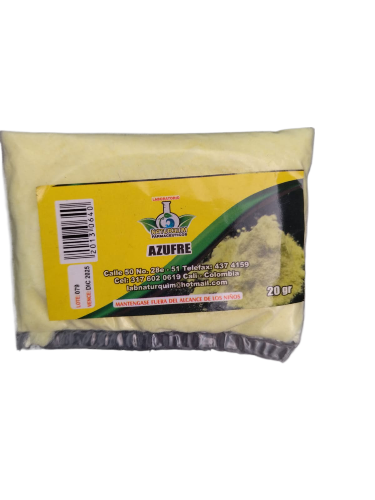 AZUFRE BOLSA X 20 MG NATURQUIM