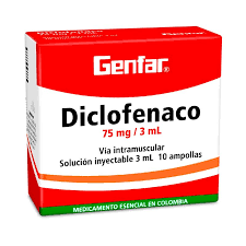 DICLOFENACO 75 MG / 3ML INYECTABLE  GENFAR