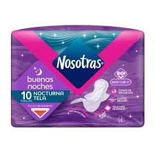 TOALLAS NOSOTRAS BUENAS NOCHES X 10