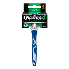 MAQUINA DE AFEITAR  QUATTRO 4 HOJAS SCHICK HOMBRE