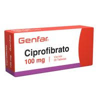 CIPROFIBRATO X 100MG X 20 COMPRIMIDOS GENFAR