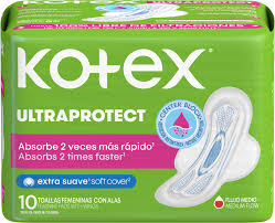TOALLAS  KOTEX  ULTRAPROTEC 10 UNIDADES