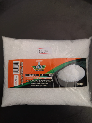 SULFATO DE MAGNESIA BOLSA X 500 MG NATUR QUIM