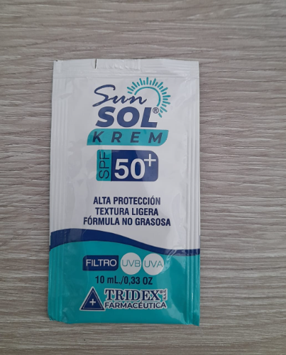 BLOQUEADOR SOLAR SUN SOL KREM 50SPF TRIDEX