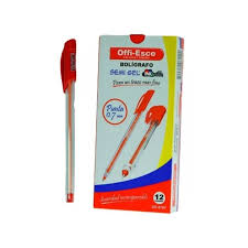 LAPICERO OFFI-ESCO SEMI GEL ROJO