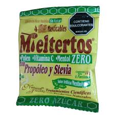 MIELTERTOS ZERO TABLETA MASTICABLE X 4 UNIDADES