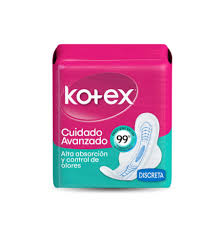 TOALLAS HIGIENICAS KOTEX   CUIDADO AVANZADO X  10 UNIDADES