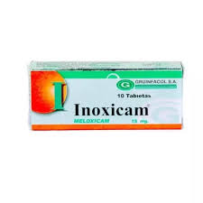 INOXICAM (MELOXICAM )15 MG  TABLETAS X 10 UNIDADES