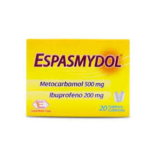 ESPASMYDOL (IBUPOFENO-MEOCARBAMOL) BLISTER X 10 UNIDADES BIOQUIFAR