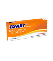 ZAWAY X 75 MG / 3 ML  (DICLOFENACO AMPOLLA )