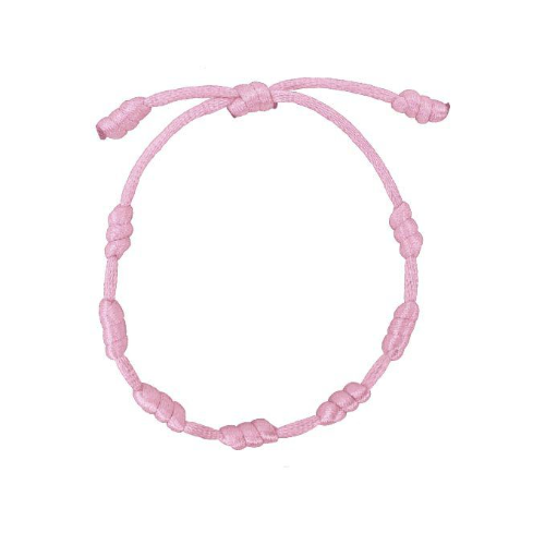 PULSERA 7 NUDOS ROSADA