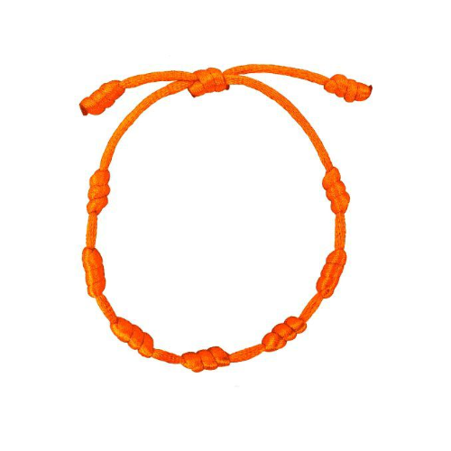 PULSERA 7 NUDOS NARANJA
