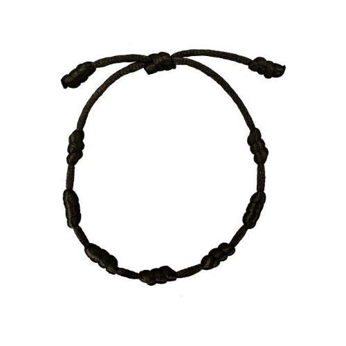 PULSERA 7 NUDOS NEGRA