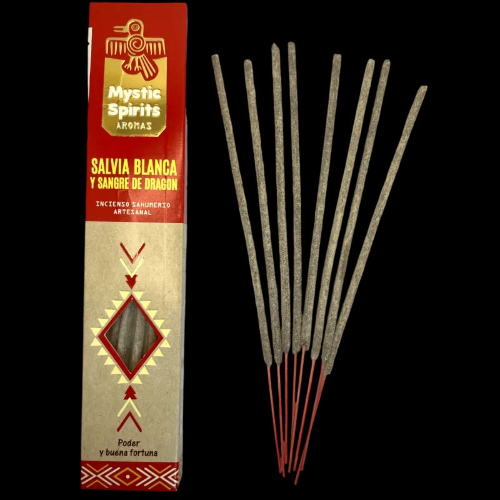 INCIENSO SALVIA BLANCA Y SANGRE DE DRAGON MYSTIC SPIRITS