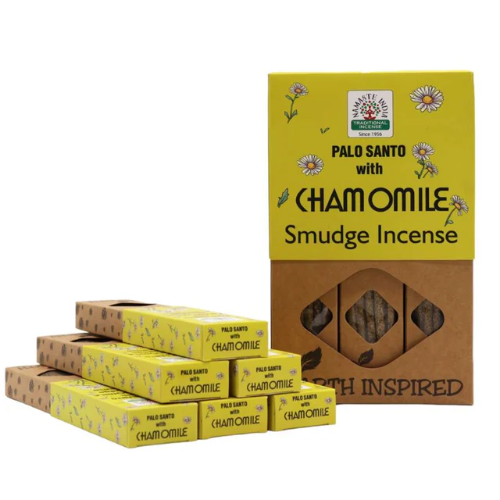 INCIENSO PALO SANTO Y MANZANILLA ORGANICO NEMASTE INDIA EARTH
