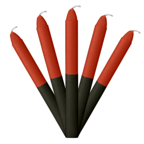 VELA COMBINADA ROJO NEGRO
