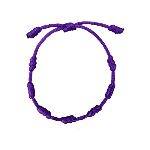 PULSERA 7 NUDOS VIOLETA