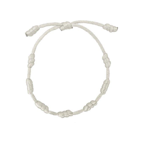PULSERA 7 NUDOS BLANCA
