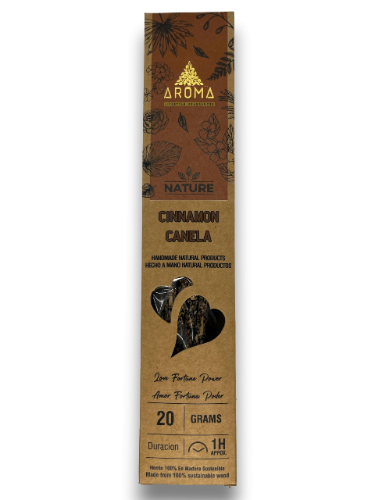 INCIENSO CANELA ORGANICO 1 HS AROMA