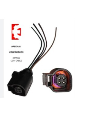 Conector Valvula Temperatura 4 Pines EICA Fox / Crossfox / Ibiza / Bora
