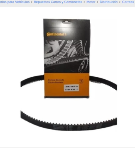 Correa Tiempo 138 Dientes CONTINENTAL Orig Bora/ Golf/ Polo/ Ibiza/ Octavia /Cordoba/ Beetle  Bora/ Golf/ Polo/ Ibiza