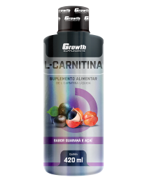 L-Carnitina Líquida 2000 - 420ml - Growth Supplements Sabor: Açaí com Guaraná