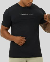 CAMISETA GROWTH SPORT PERFORMANCE PRETA - GROWTH SUPPLEMENTS Tamanho: P