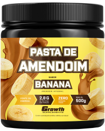 Pasta de Amendoim Sabor Banana 500g - Growth Supplements