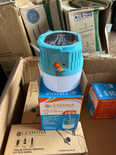 bombillo solar 50w lexmana