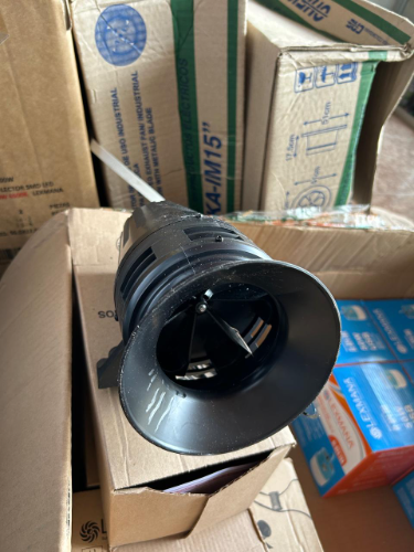 sirena plastica 110v negra