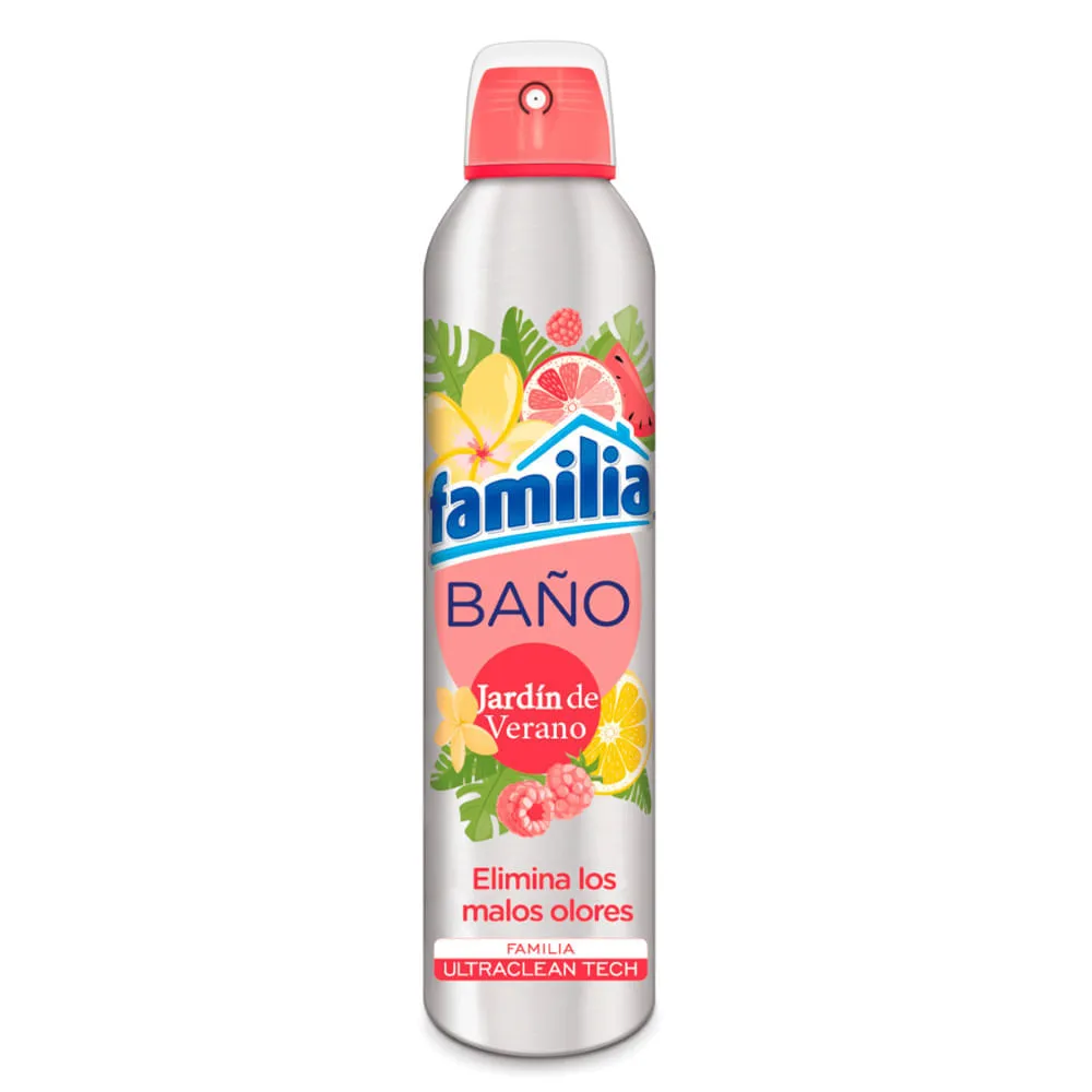 Eliminador De Olores y Desinfectante Familia Baño Jardín de Verano, Tarro  x300ml