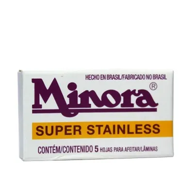 Hojas para Afeitar Minora, Caja x 5Unds