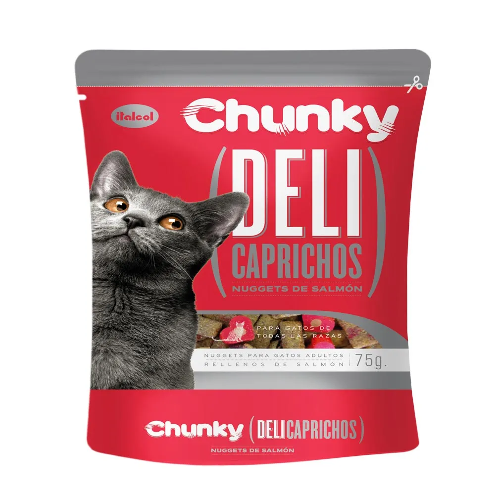 Alimento Para Gato Nuggets De Salmón Chunky 75Gr Bolsa(s) de 160 g