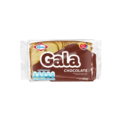 Tajada de Ponqué Gala Sabor a Chocolate x 60g