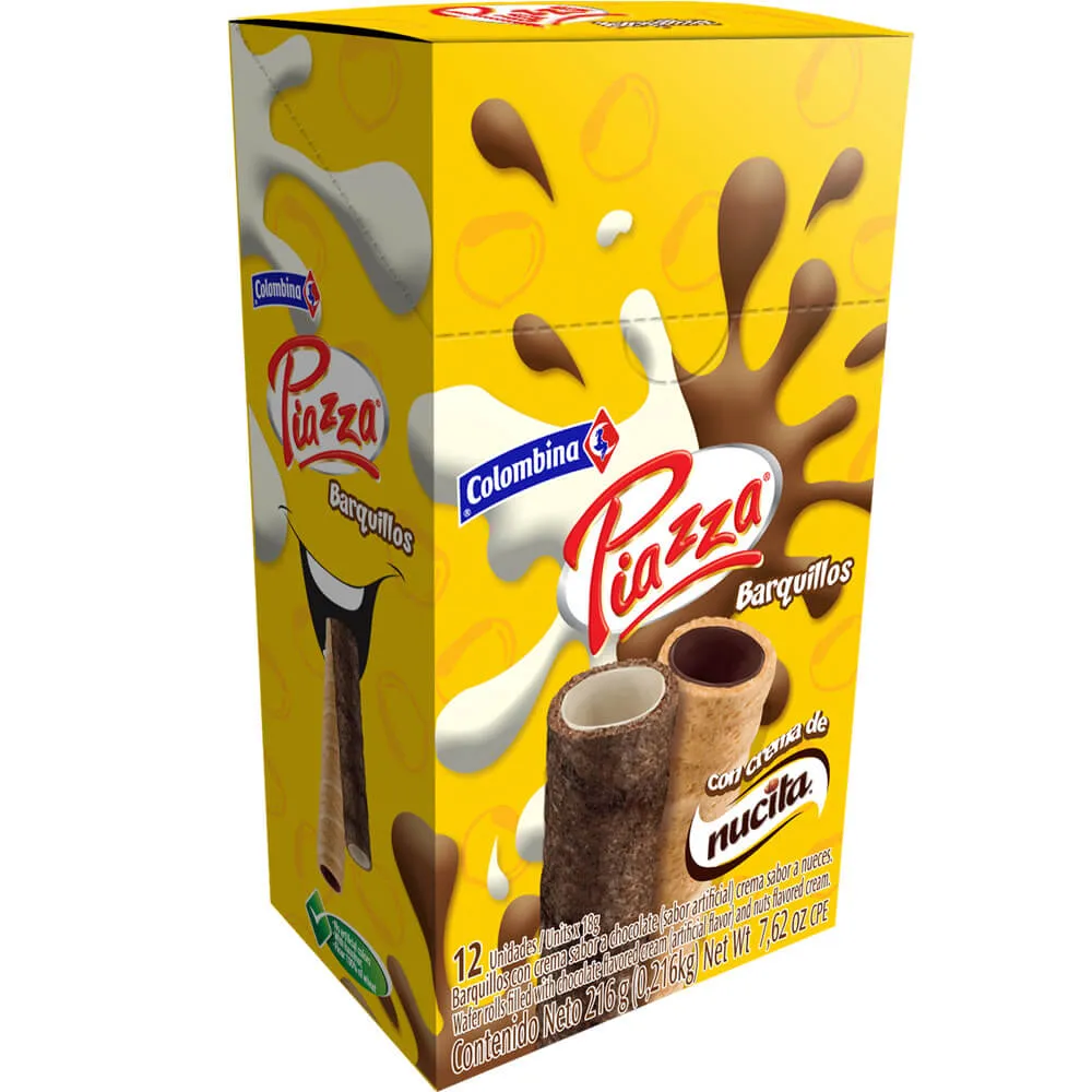 Barquillos con Crema de Nucita Caja(s) de 12 uds.