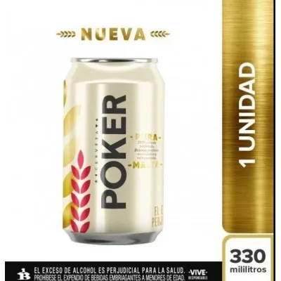 Cerveza Poker Pura Malta 330ml