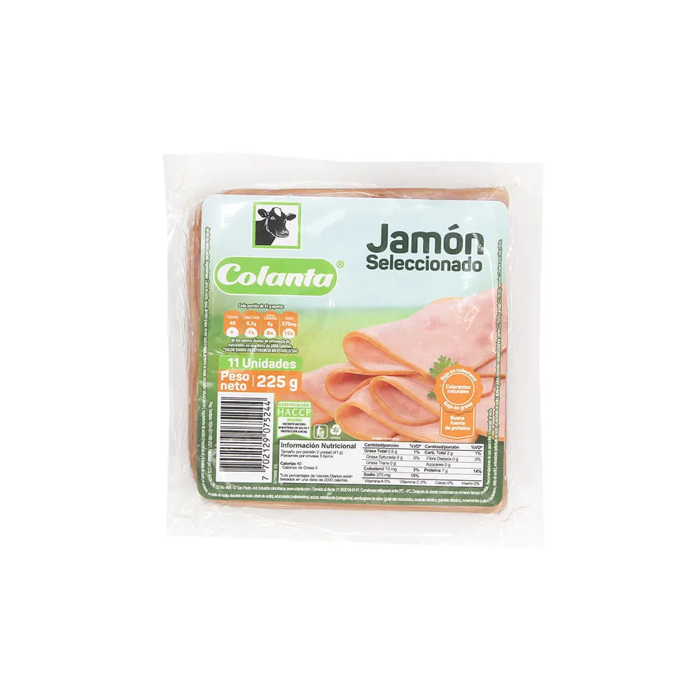 Colanta Jamon Seleccionado Bolsa