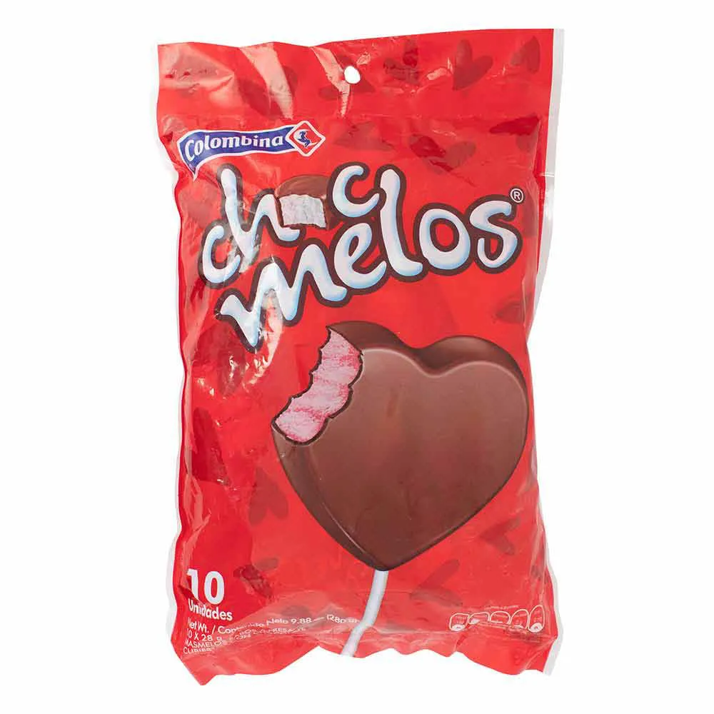 Chocmelos  Corazon x 10 Und